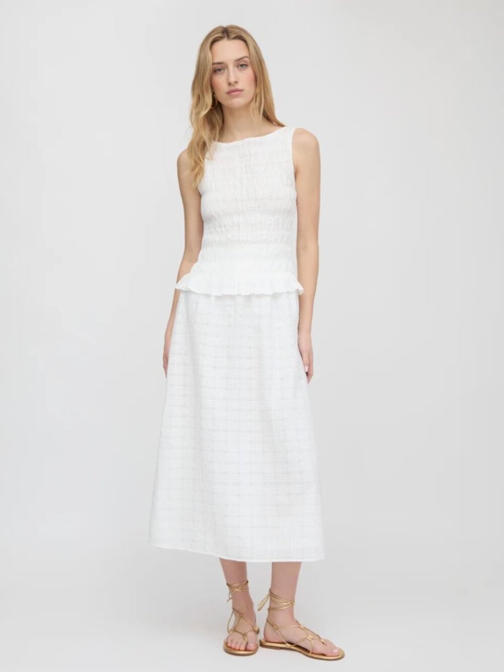 Hill House Delphine Skirt (White)